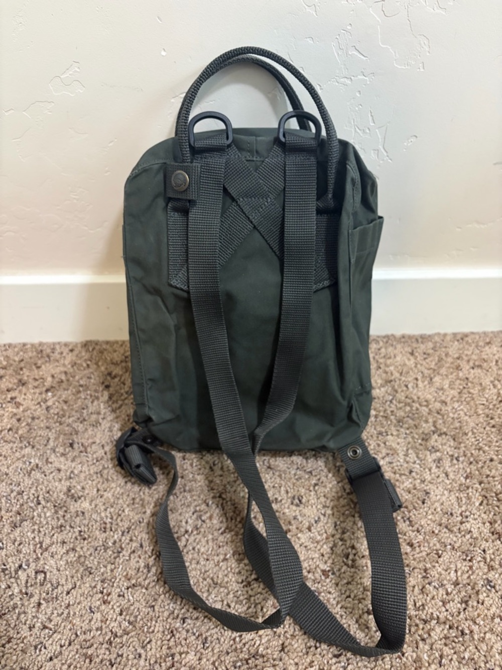 Fjallraven Kanken Mini Backpack - Forest Green - Picture 2 of 9